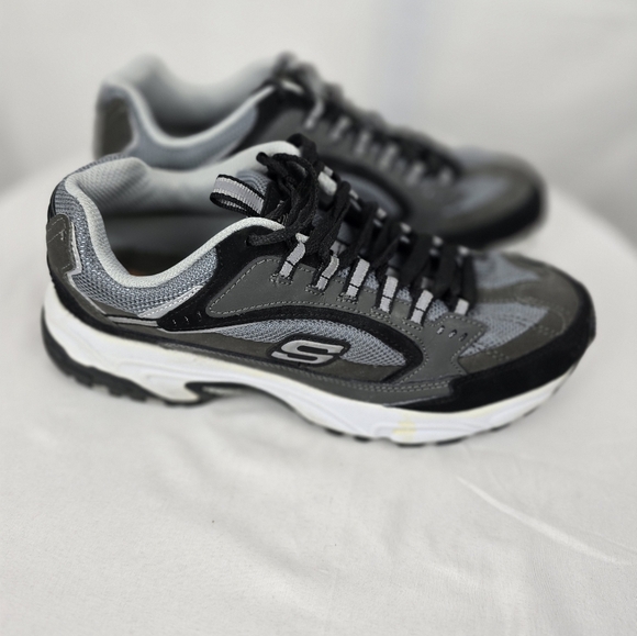 Skechers Men\'s Black and Gray Athletic Sneakers Sz 8 main image 7